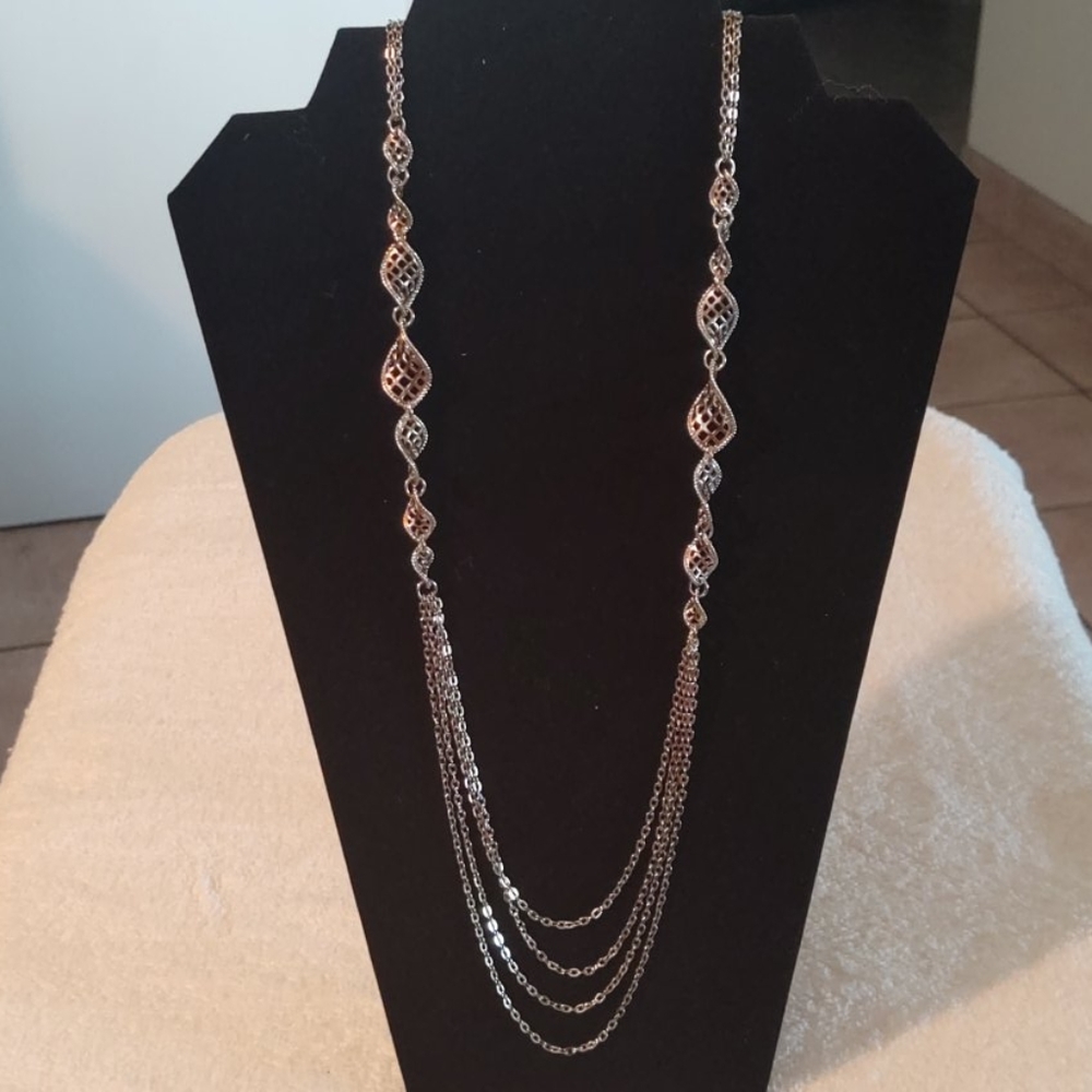 NWT Lia Sophia "Contrary" Long Necklace